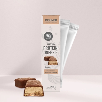 BESTFORM Protein-Riegel|2 Riegel Knusper-Nuss-Vanille 